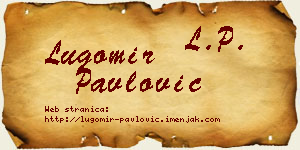 Lugomir Pavlović vizit kartica